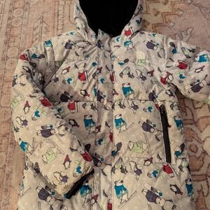 The North Face Kids Multicolor Patterned Puffer Jacket 7T